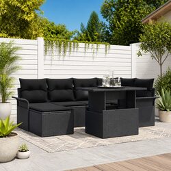 Your Perfect 7-Seater Outdoor Sofa Set in Black