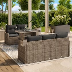 Friendly 6-Piece Outdoor Sofa Set for Your Home