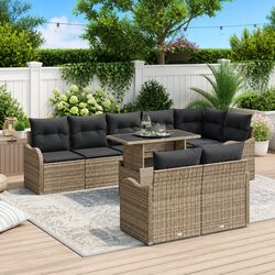 Friendly Outdoor Lounge Set: 9 Pieces for You
