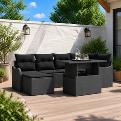 Friendly 7-Piece Garden Sofa Set for Your Outdoor Relaxation
