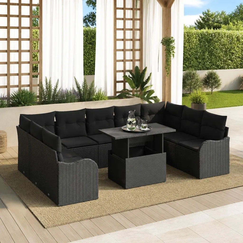 Outdoor 10-Piece Modular Garden Sofa Set
