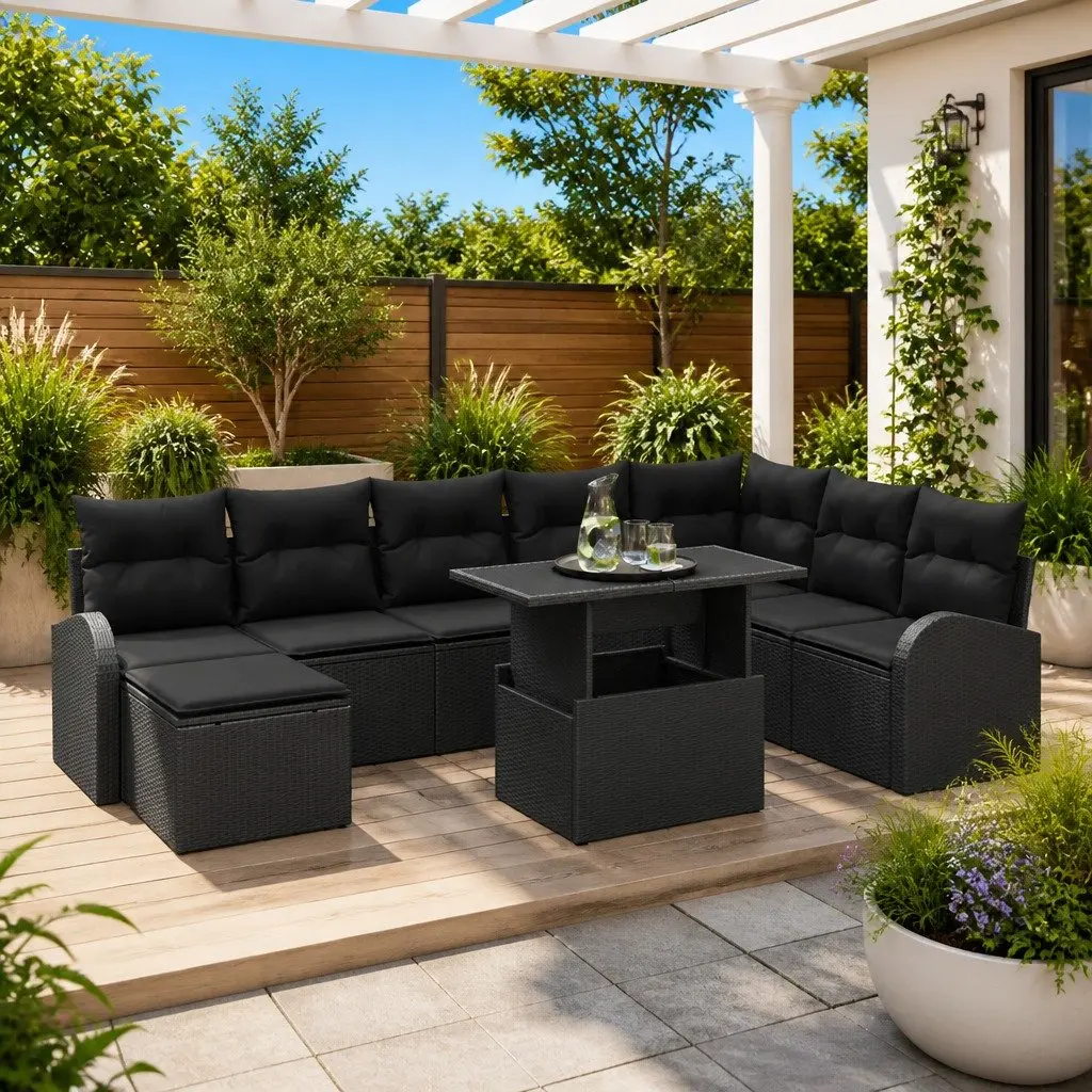 9-Piece Modular Garden Sofa Set
