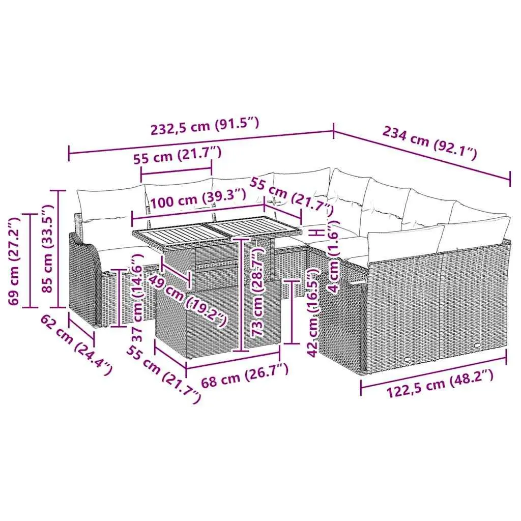 7-Piece Outdoor Sofa Set
