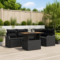 Friendly Modular Garden Sofa Set 6-Piece with Cushions