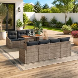 Friendly 8-Piece Garden Sofa Set for Relaxation