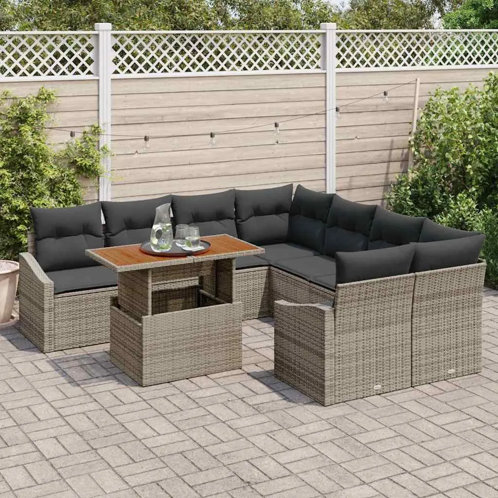 9-Piece Garden Sofa Set