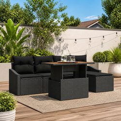 Friendly 6-Piece Outdoor Sofa Set Designed for You