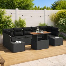 Outdoor Garden Sofa Set 8 Piece Modular Rattan Corner Dining Patio Sectional