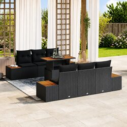 Your Perfect 7-Piece Black Garden Sofa Set