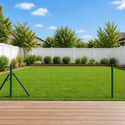 Your Garden's Best Fence Posts: 26 Green Steel Set