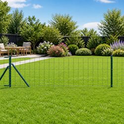 Create Your Perfect Garden with a 25 x 0.8 m Green Fence Panel