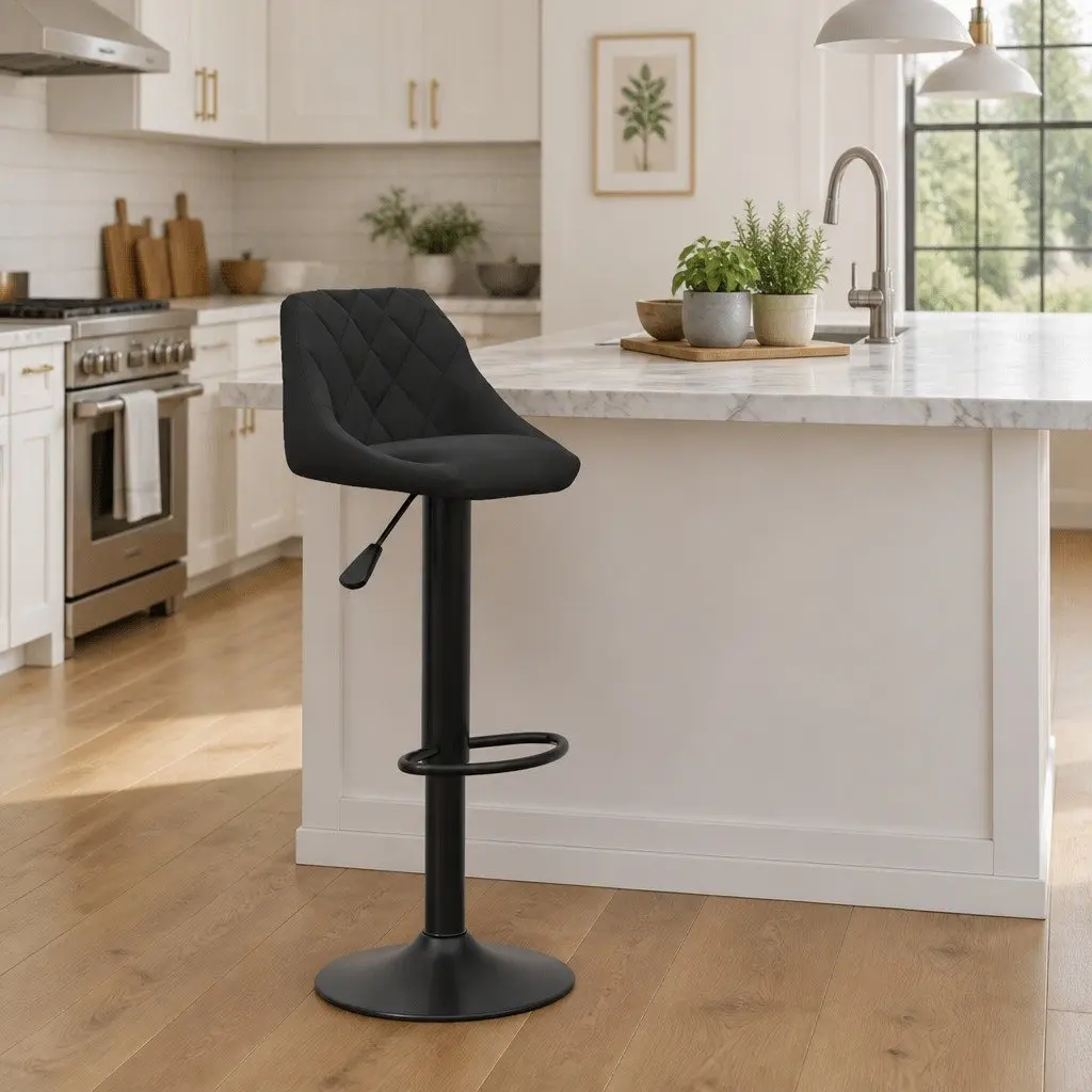 Black Velvet Bar Stool