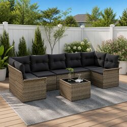 Create Your Perfect Outdoor Oasis with 8-Piece Sofa Set