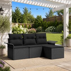 Your Friendly 4 Piece Outdoor Sofa Set with Custom Layouts