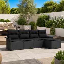 Your Outdoor Comfort with Black Modular Sofa Set