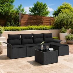 Friendly 6-Piece Garden Sofa Set for Your Outdoor Enjoyment