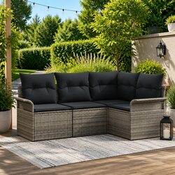 Enhance Your Outdoor Living with a 4-Piece Sofa Set