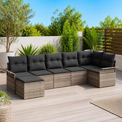 Your 7-Piece Grey Garden Sofa Set - Modular & Stylish