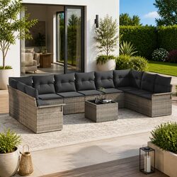 Your 11-Piece Modular Garden Sofa Set for Outdoor Fun