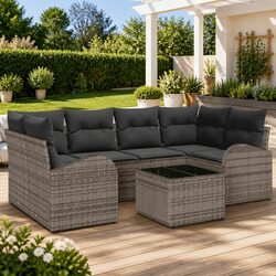 Create Your Ideal Outdoor Retreat with This 7-Piece Sofa Set