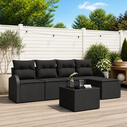 Your New Favorite Outdoor 6-Piece Rattan Lounge Set