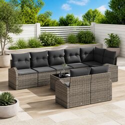 Welcome Comfort with Your 9-Piece Garden Sofa Set