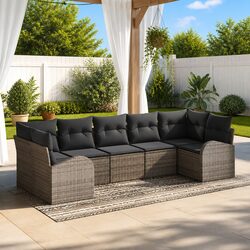 Make Outdoor Gatherings Comfortable with 7-Piece Sofa Set