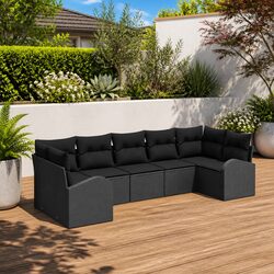 Friendly 7-Piece Garden Sofa Set for Your Outdoor Enjoyment