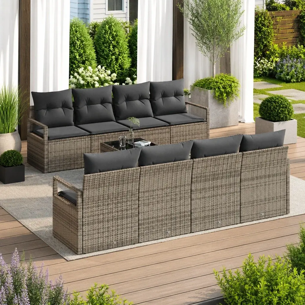 9-Piece Modular Sofa Set for Outdoors
