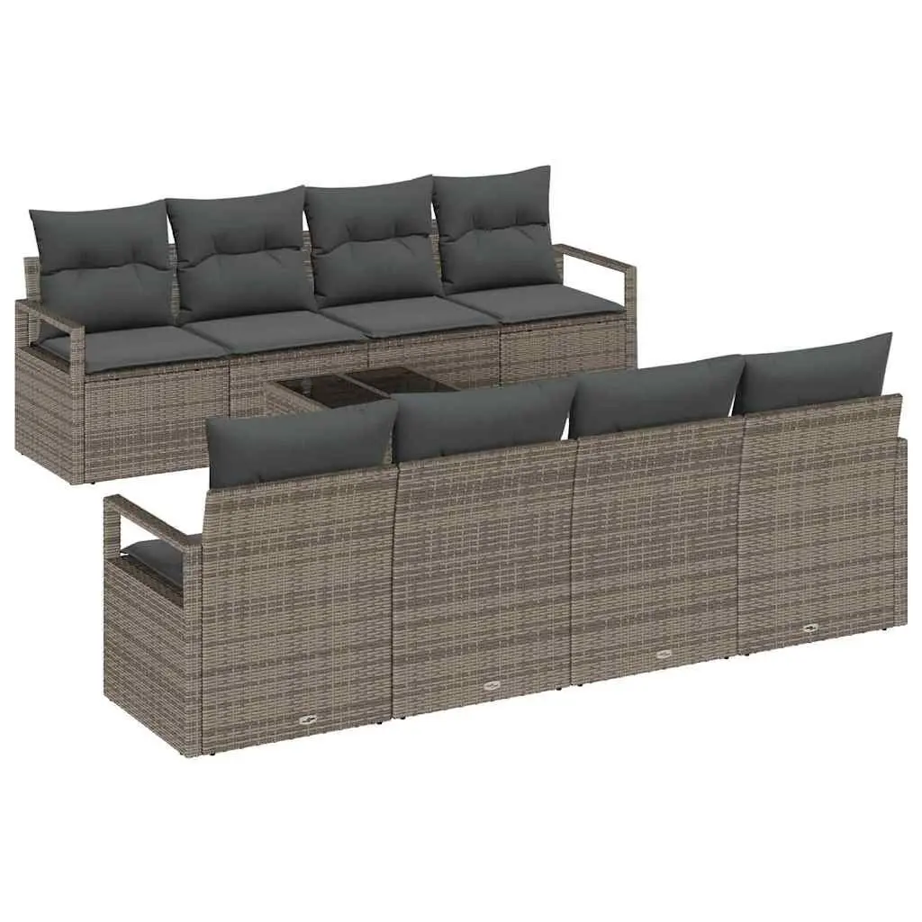 9-Piece Modular Sofa Set for Outdoors