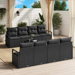 Friendly 9-Piece Modular Patio Sofa Set for You