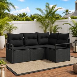 Friendly 4-Piece Outdoor Sofa Set for Your Comfort