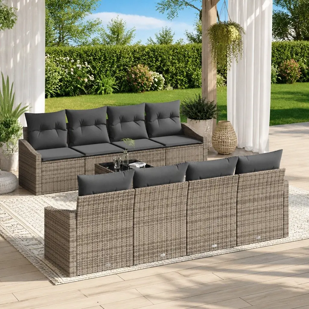 7-Piece Grey Outdoor Sofa Set