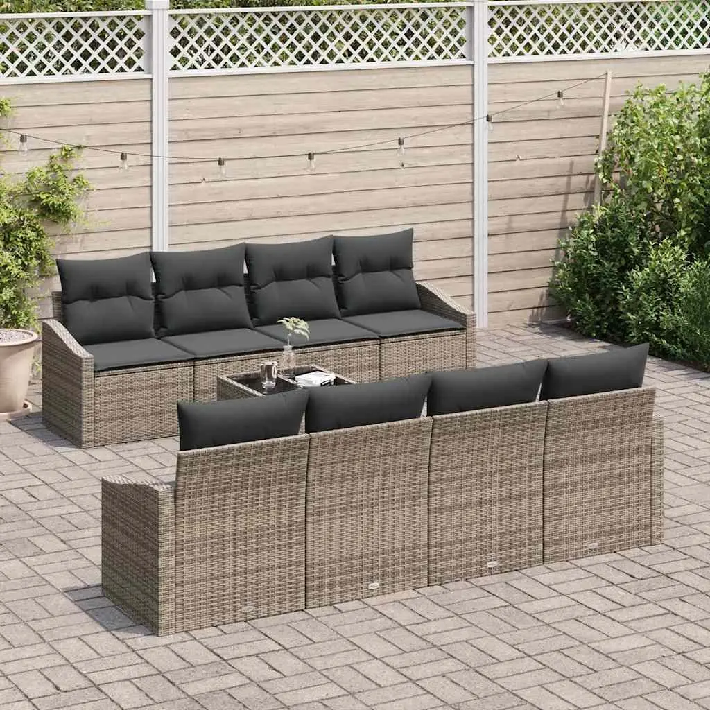 7-Piece Grey Outdoor Sofa Set