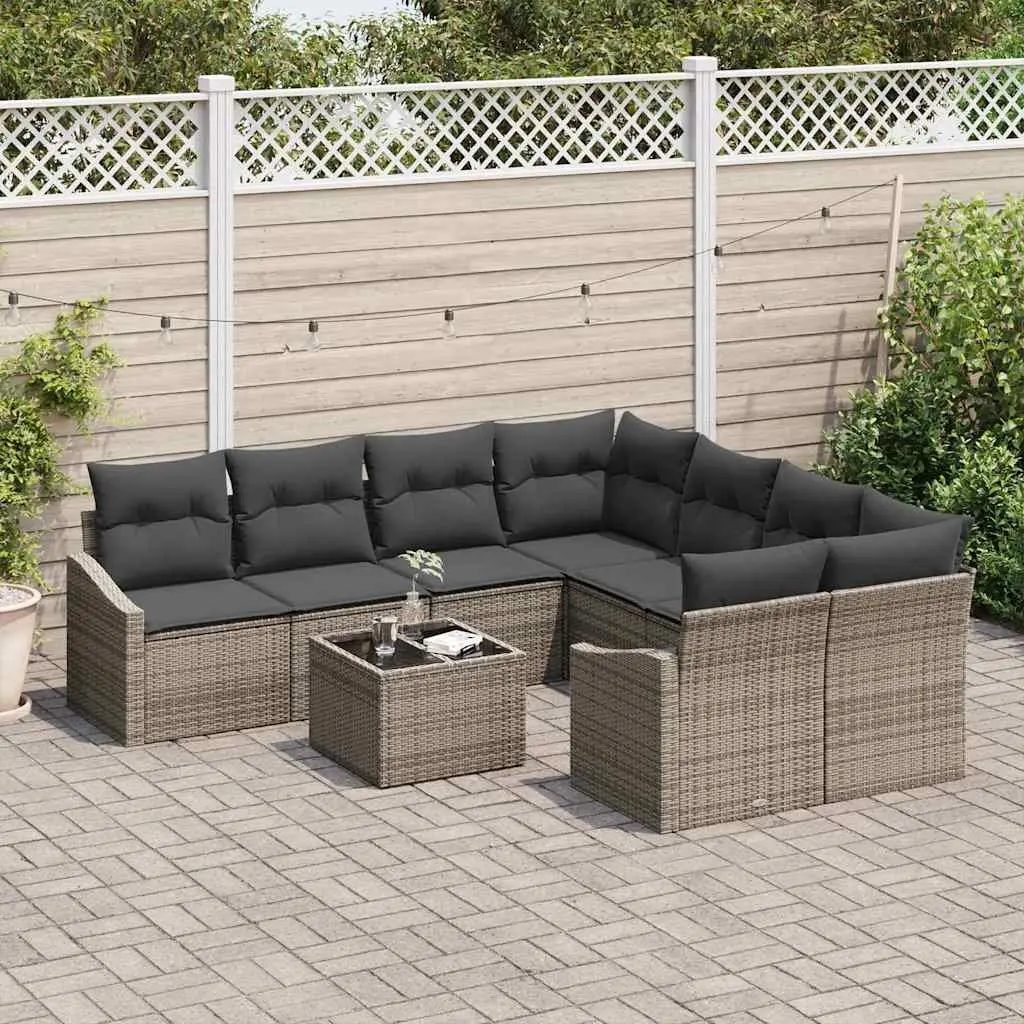 9-Piece Outdoor Sofa Set for Relaxation