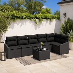 Friendly 7-Piece Sofa Set for Your Outdoor Relaxation