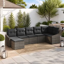 Your New Favourite 7-Piece Garden Sofa Set in Grey