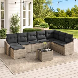 Friendly 8-Piece Modular Garden Sofa Set for Your Outdoors