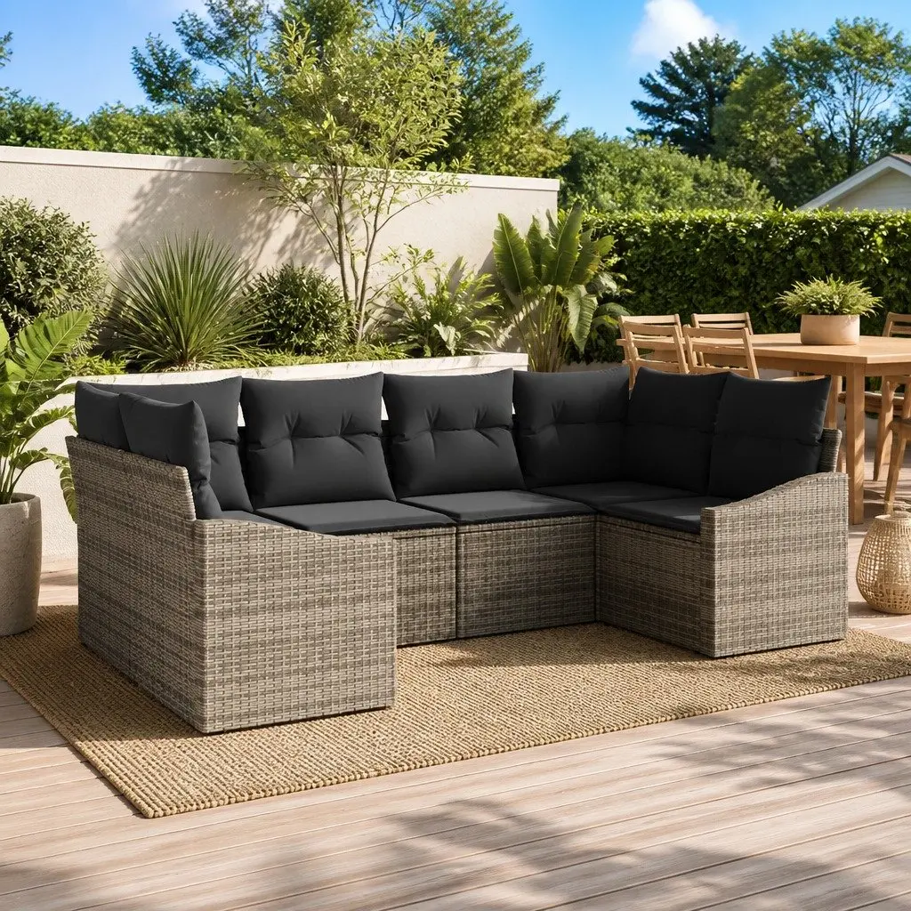 6 Piece Garden Sofa Set