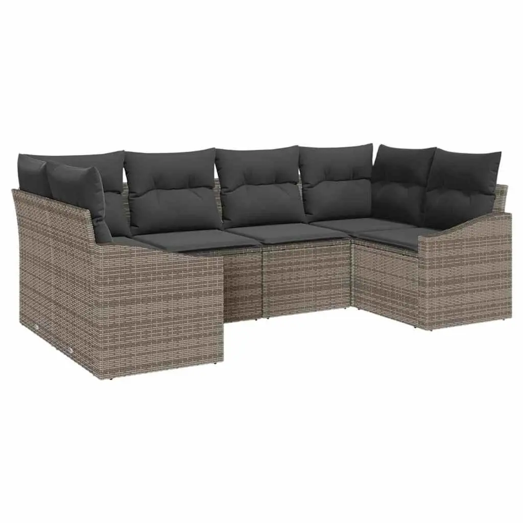 6 Piece Garden Sofa Set