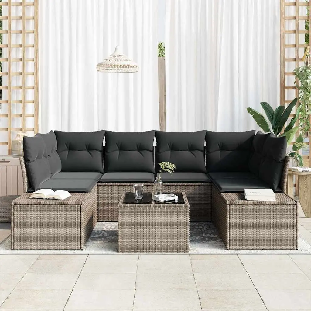 8 Piece Modular Rattan Sofa Set
