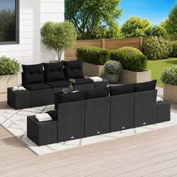 Your Perfect 8-Piece Black Sofa Set for Outdoor Living