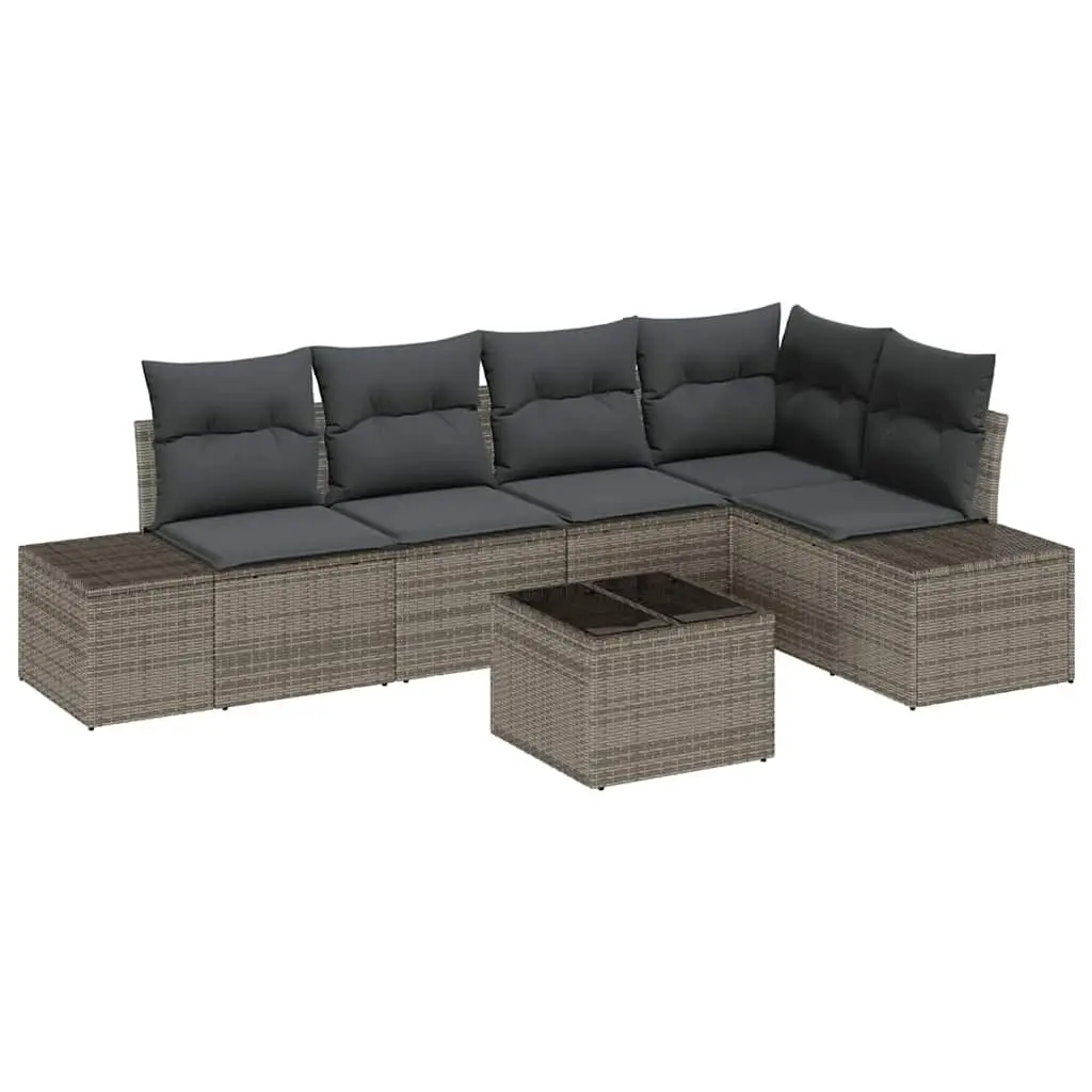 Modular Garden Sofa Set Light Grey Outdoor Furniture Patio Lounger