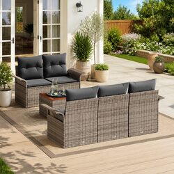 Your New Outdoor Retreat: 6-Piece Garden Sofa Set