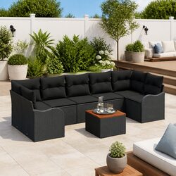 Create a Cozy Outdoor Space with This 8-Piece Sofa Set