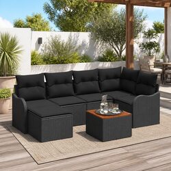Create Your Dream Outdoor Space with 7-Piece Sofa Set
