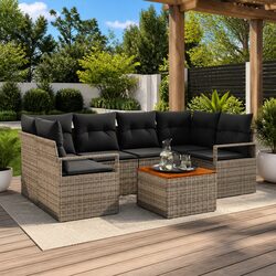Your Outdoor Comfort with a 7-Piece Modular Sofa Set