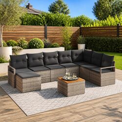 Friendly Modular Garden Sofa Set 9 Pieces for You