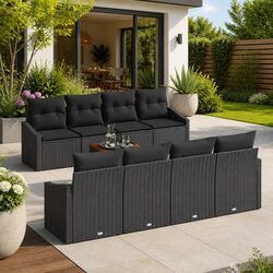 Your New 9-Piece Garden Sofa Set Awaits You