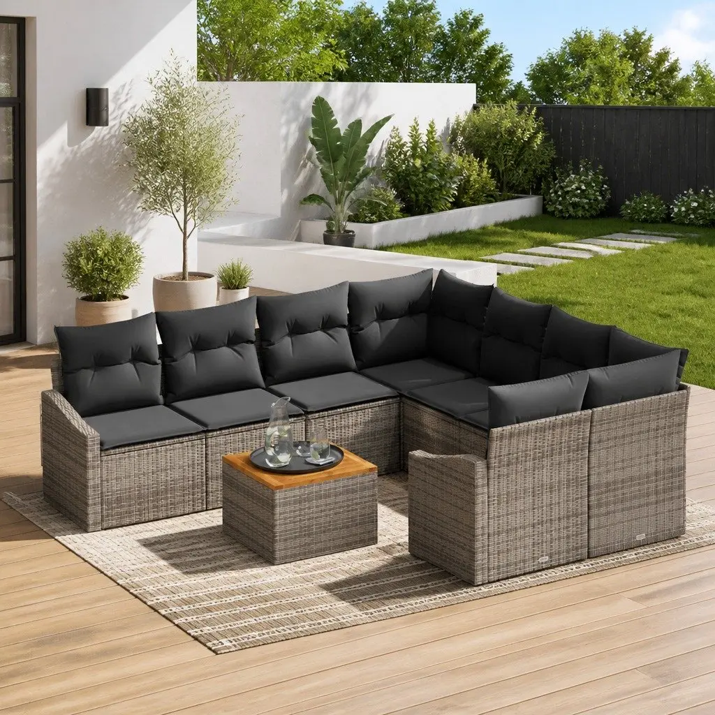 9 Piece Outdoor Sofa Set